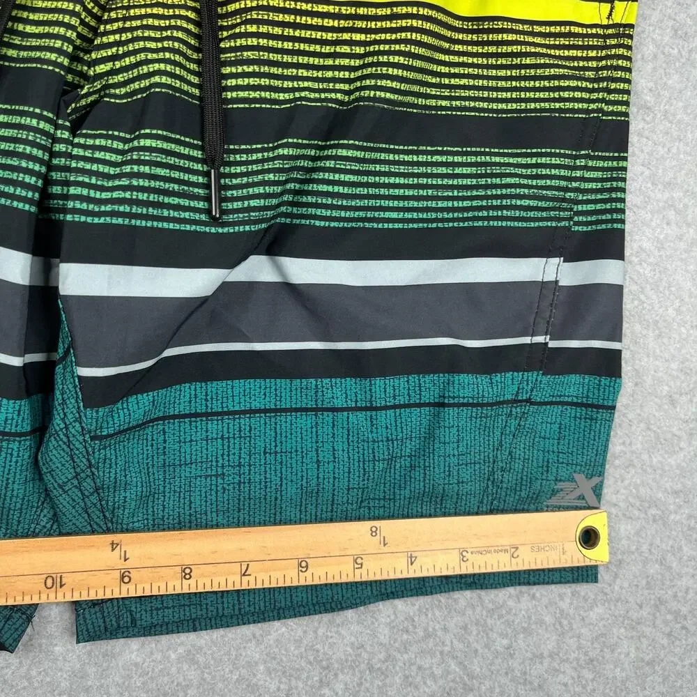 ZeroXposur Swim Trunks Mens Small Stretch Striped Board Shorts Bathing Suit Mens